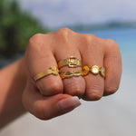 Sikka Adjustable Coin Ring