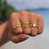 Sikka Adjustable Coin Ring