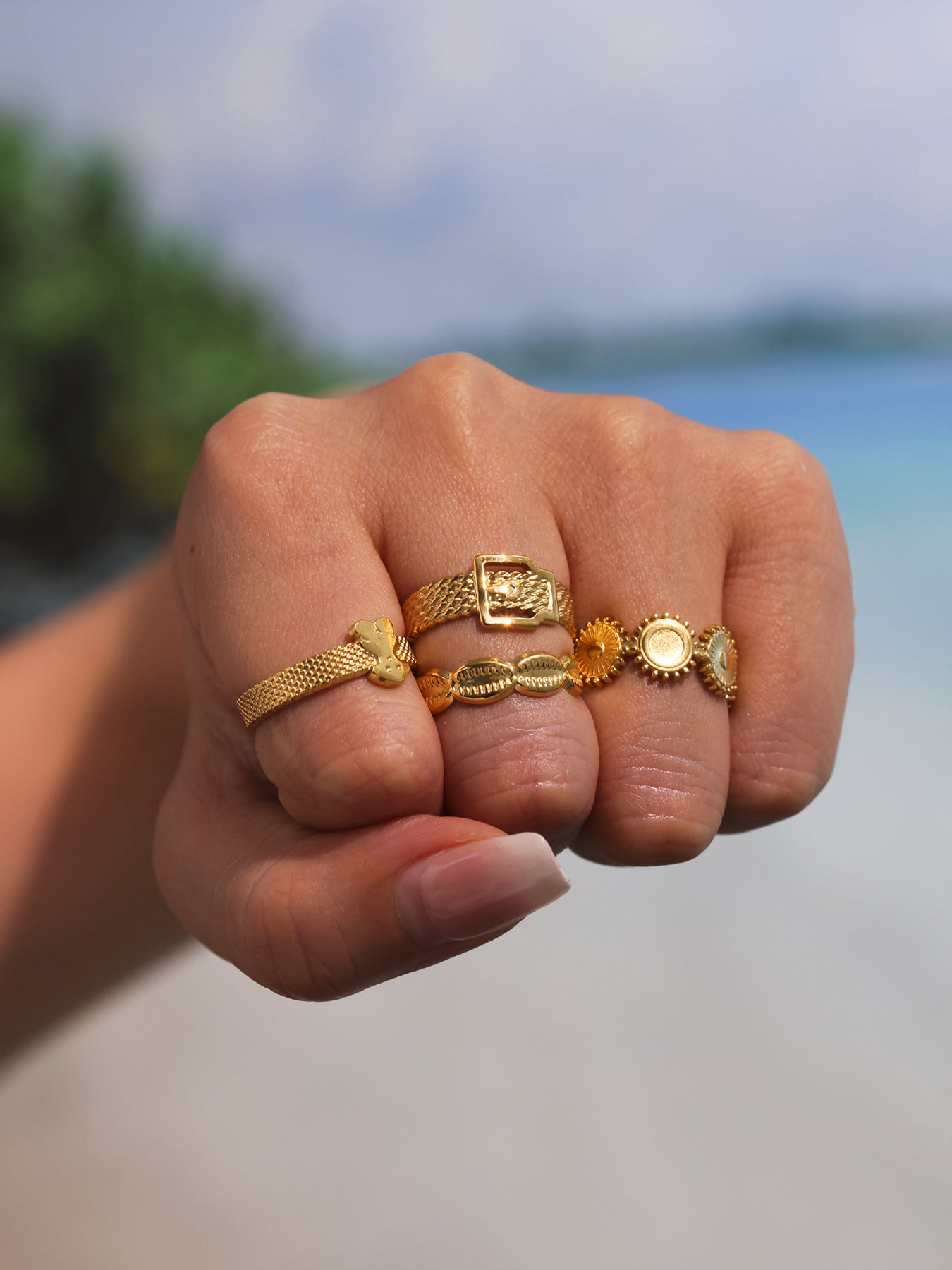 Sikka Adjustable Coin Ring