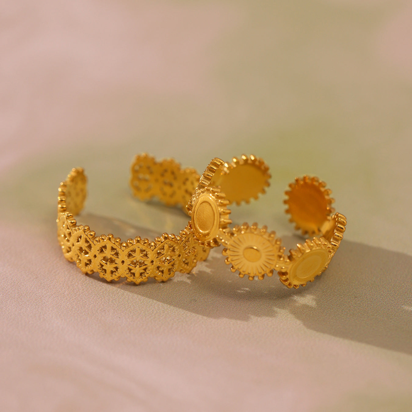 Sikka Adjustable Coin Ring