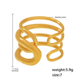 Dariya Adjustable Triple Wave Ring