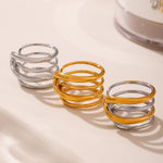 Dariya Adjustable Triple Wave Ring