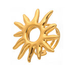 Shams Adjustable Open Sunburst Ring