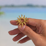 Shams Adjustable Open Sunburst Ring