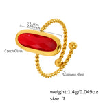Nigina Adjustable Twist Ring — Yaqut