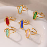 Nigina Adjustable Twist Ring — Yaqut