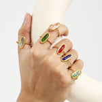 Nigina Adjustable Twist Ring — Yaqut