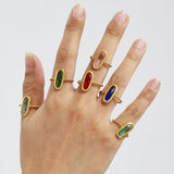 Nigina Adjustable Twist Ring — Yaqut