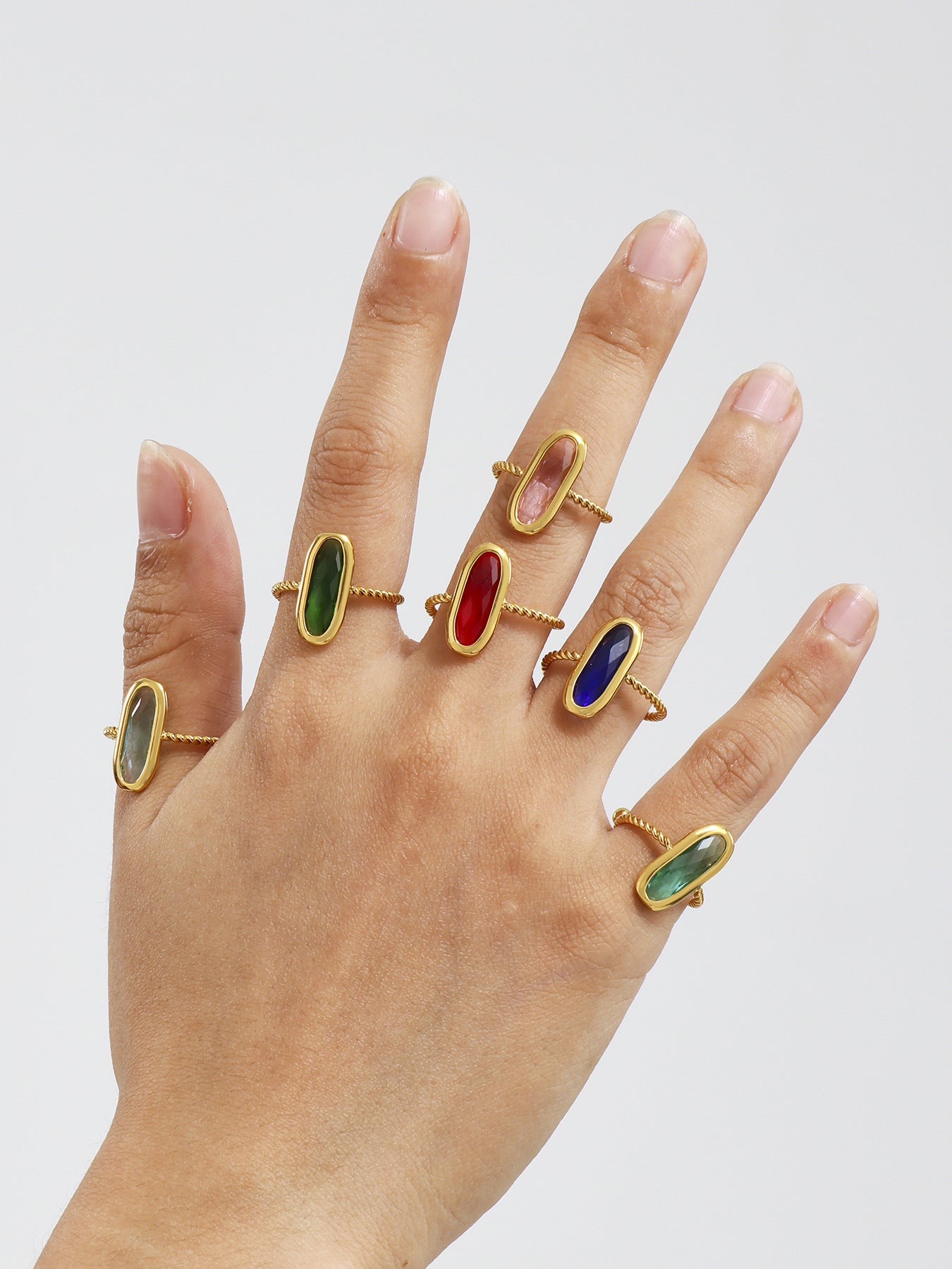 Nigina Adjustable Twist Ring — Yaqut