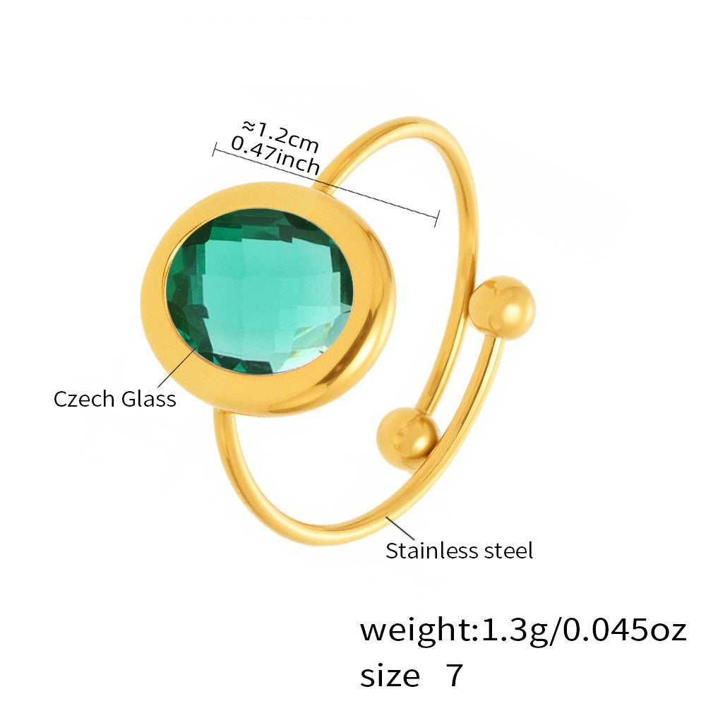 Nigina Adjustable Twist Ring — Zumurrud