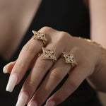Qutb Adjustable Star Ring