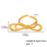 Tohfa Adjustable Bow Ring