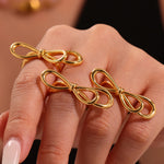 Tohfa Adjustable Bow Ring