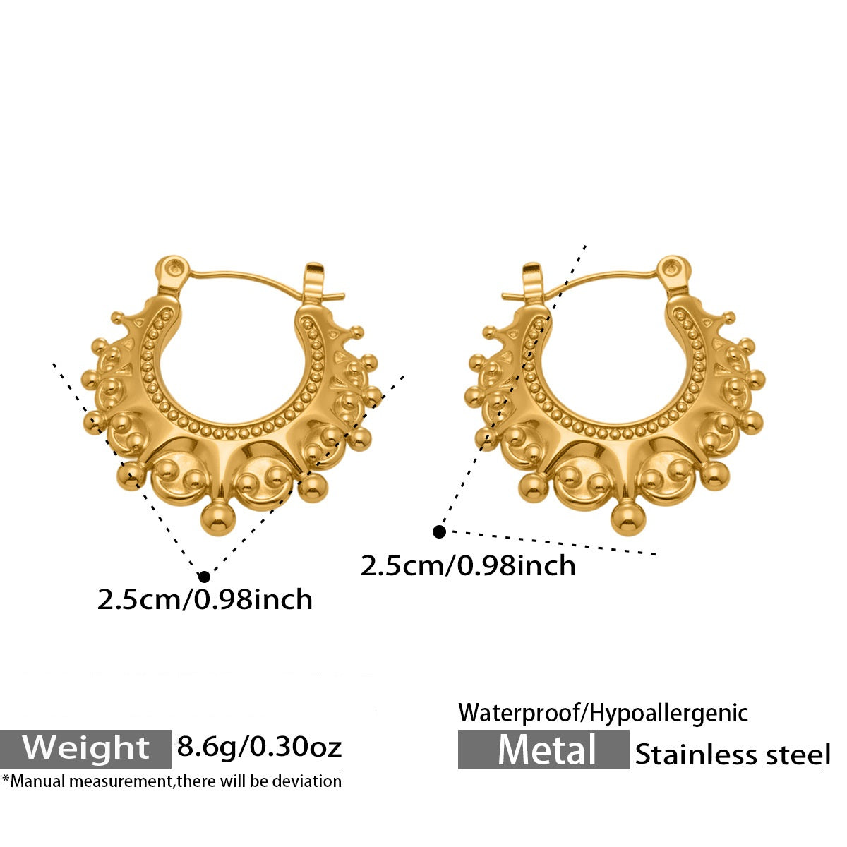 Chaand Bali Filigree Hoops