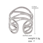 Lehren Adjustable Wrap Ring — Silver