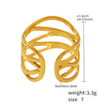Lehren Adjustable Wrap Ring — Gold