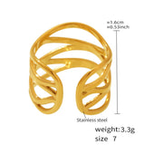 Lehren Adjustable Wrap Ring — Gold