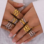 Lehren Adjustable Wrap Ring — Gold