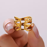 Lehren Adjustable Wrap Ring — Gold