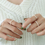 Durr Adjustable Pearl Chain Ring