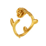 Warda Adjustable Rose Stem Ring