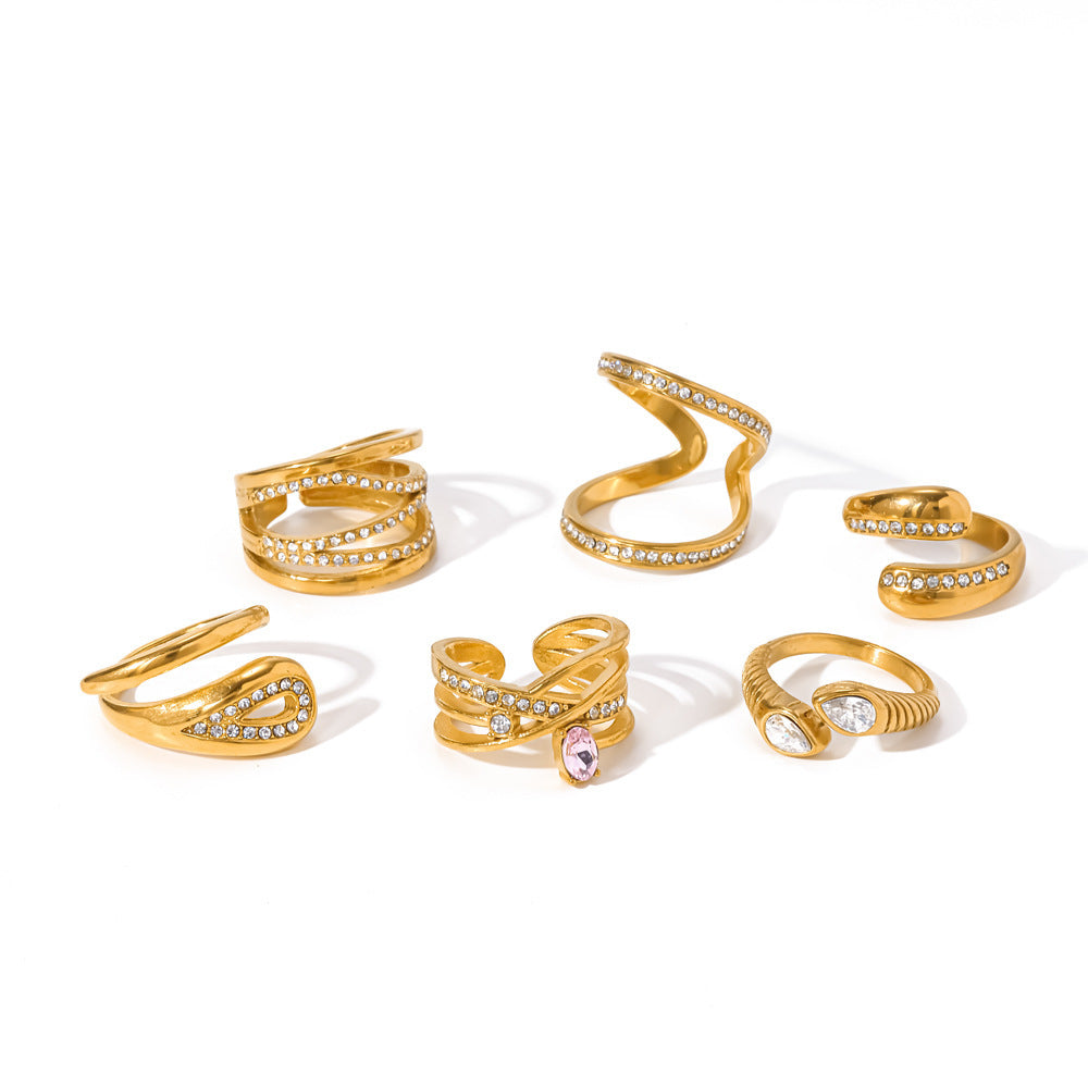 Anar Adjustable Toi-et-Moi Ring