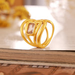 Dil Adjustable Swirl Ring