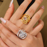 Dil Adjustable Swirl Ring