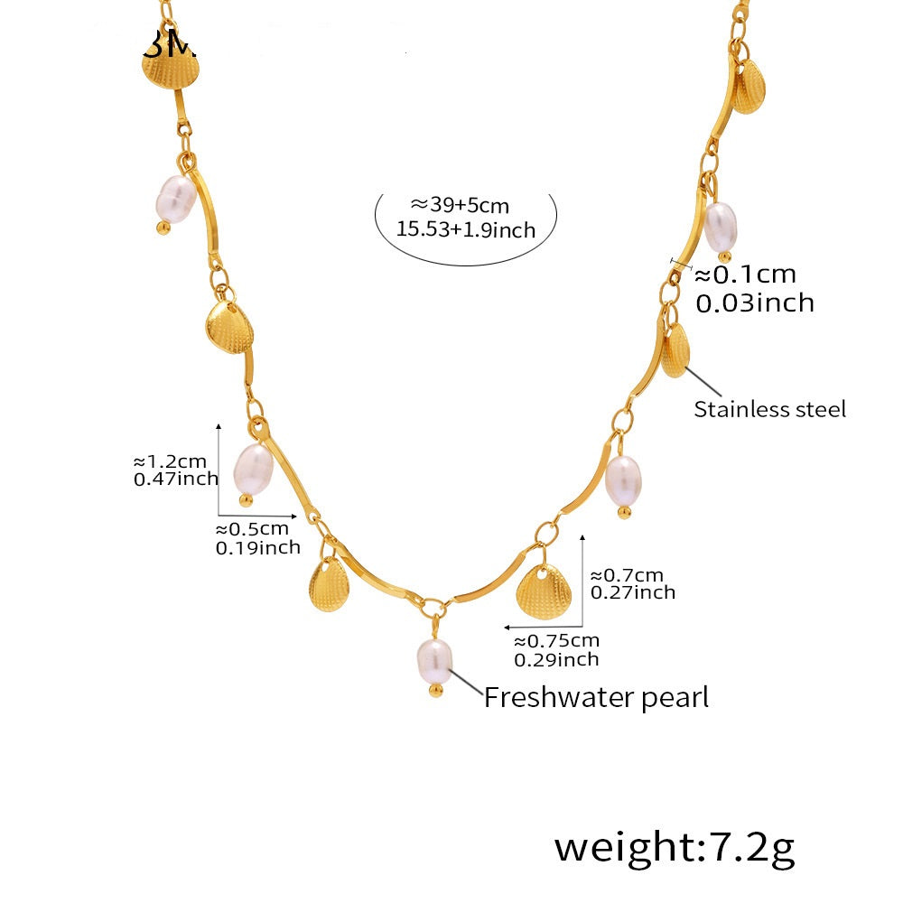 Sikka Pearl Charm Necklace