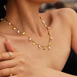 Sikka Pearl Charm Necklace