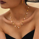 Sikka Pearl Charm Necklace