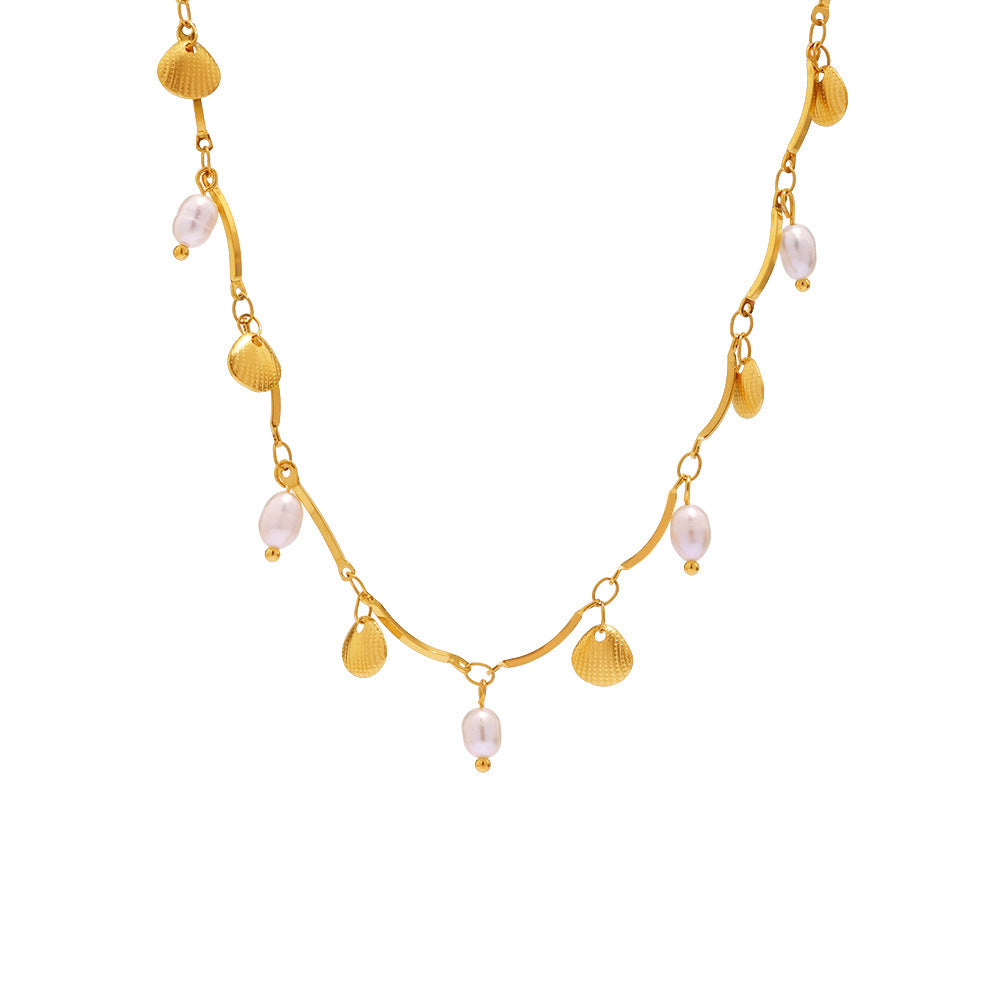 Sikka Pearl Charm Necklace