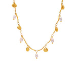 Sikka Pearl Charm Necklace