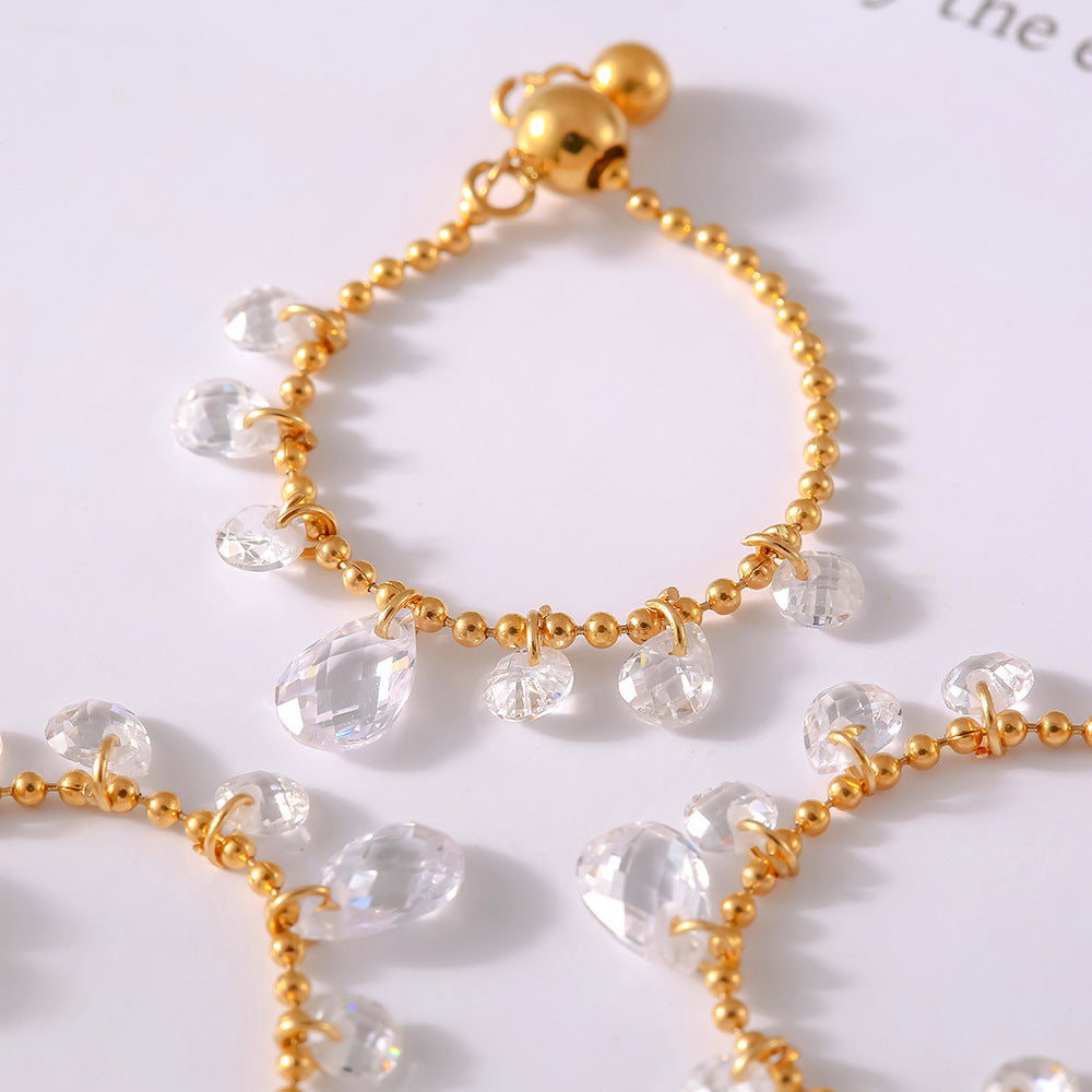 Shabnam Adjustable Dewdrop Ring