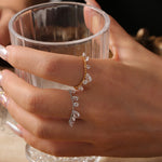 Shabnam Adjustable Dewdrop Ring