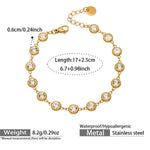 Sitara Bezel Bracelet — Crystal
