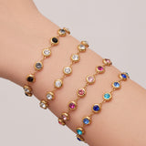 Sitara Bezel Bracelet — Crystal