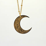 Moon Dotted Chain Necklace