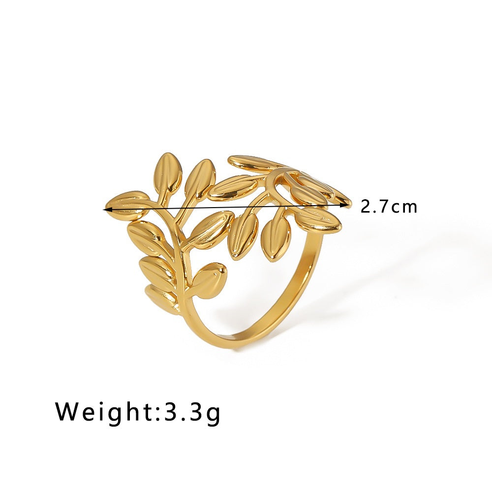 Zaytun Adjustable Olive Branch Ring