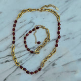 Pomegranate Chain Necklace