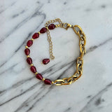 Pomegranate Chain Bracelet