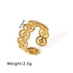 Zanjeer Adjustable Dainty Link Ring