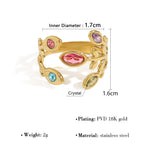 Mela Adjustable Gemstone Ring