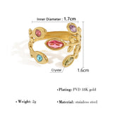 Mela Adjustable Gemstone Ring