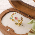 Mela Adjustable Gemstone Ring