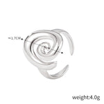 Bhanwar Spiral Ring — Silver