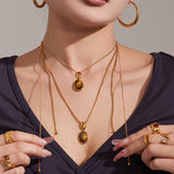 Qahwa Tiger's Eye Pendant