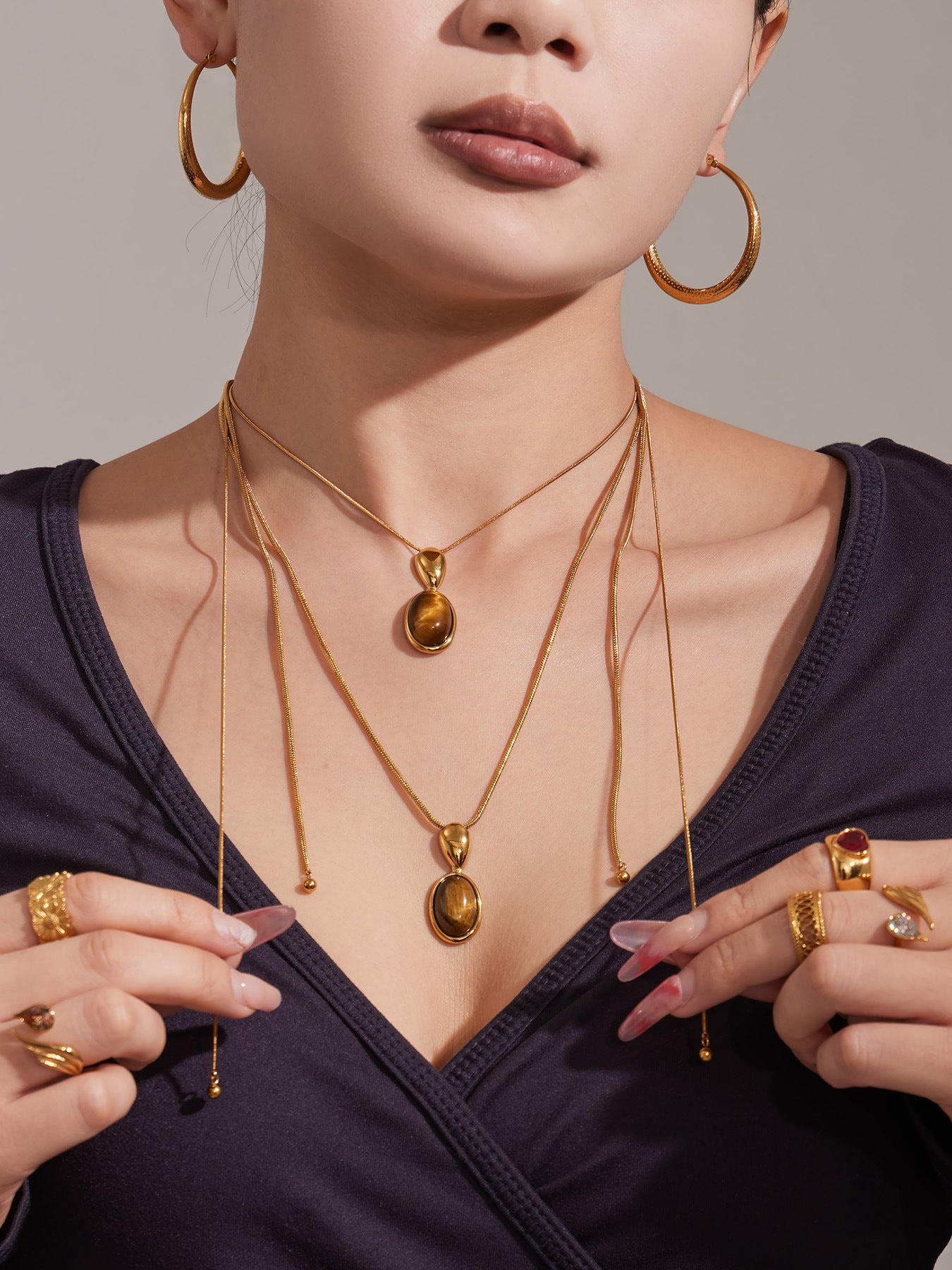 Qahwa Tiger's Eye Pendant