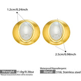 Badr Faux Pearl Studs
