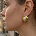 Badr Faux Pearl Studs